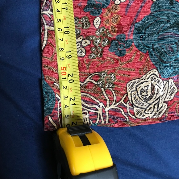 Asian Style Floral Jacket Size M/L /Oriental /Bohemian Brocade Button - Picture 9 of 12